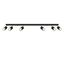 CEILING LAMP NERO 6 BLACK/GOLD GU10 6X40W IP20 thumbnail 2