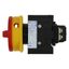 Main switch, P1, 40 A, flush mounting, 3 pole + N, 1 N/O, 1 N/C, Emergency switching off function, With red rotary handle and yellow locking ring, Loc thumbnail 9