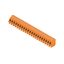 Printed circuit board terminals, 5.00 mm, Number of poles: 21, 135°, Solder pin length (l): 3.5 mm, tinned, orange, Clamping yoke connection, Clamping range, max. : 2.5 mm², Box thumbnail 2