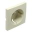 SAF COV PLAT F/EARTH SOCKET (SKO TYPE) IVORY thumbnail 1