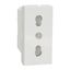 Socket-outlet, New Unica, 2P+E, 16A, Italian, with shutter, white thumbnail 1