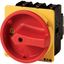 P3-100/EA/SVB/N/HI11 Main switch, P3, 100 A, flush mounting, 3 pole + N, 1 N/O, 1 N/C, Emergency switching off function, With red rotary handle and yellow locking ring, Lo thumbnail 2
