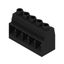 Printed circuit board terminals, 15.00 mm, Number of poles: 5, 90°, Solder pin length (l): 4.5 mm, tinned, black, Clamping yoke connection, Clamping range, max. : 50 mm², Box thumbnail 2