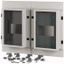 XM2N43W08C-55 Front plate, 2xNZM4, 3p, withdrawable, W=800mm, IP55, grey thumbnail 1
