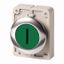 M30C-FDR-G-X1 Pushbutton, RMQ-Titan, Flat, maintained, green, inscribed, Metal bezel thumbnail 1