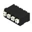 Printed circuit board terminals, 5.00 mm, Number of poles: 4, 90°, Solder pin length (l): 1.5 mm, black, PUSH IN with actuator, Clamping range, max. : 1.5 mm², Tube thumbnail 3