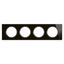 PLATE 4 GANG ONYX BLACK GLASS thumbnail 6