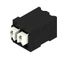 Printed circuit board terminals, 3.81 mm, Number of poles: 2, 90°, Solder pin length (l): 1.5 mm, black, PUSH IN with actuator, Clamping range, max. : 1.5 mm², Tape thumbnail 2