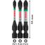 PRO Pozidriv Impact Bit, PZ1, PZ2, PZ3, 55 mm, 3 pcs thumbnail 3