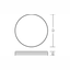 FLAT SLIM round, 13 W, 1300 lm, 840, silver, DALI Ceiling and wall lum thumbnail 4