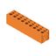 Printed circuit board terminals, 7.50 mm, Number of poles: 9, 180°, Solder pin length (l): 3.5 mm, tinned, orange, PUSH IN without actuator, Box thumbnail 1