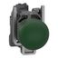 Pilot Light metal green LED lens push-in thumbnail 1