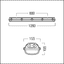 EXTONA M 4500-840 MB LDO E3D - moisture-proof diffuser luminaire thumbnail 2