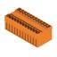 PCB plug-in connector, male header, closed side, THT solder connection, 5.08 mm, Number of poles: 24, 180°, Solder pin length (l): 3.2 mm, tinned, orange, Box thumbnail 2