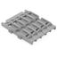 Mounting carrier 5-way for inline splicing connector with lever gray thumbnail 1
