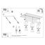 CEILING LAMP MERIDA 3 BLACK GU10 3X40W IP20 thumbnail 7