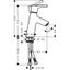 Talis S 80 sink mixer with pop-up, chrome thumbnail 2