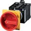 T3-5-8346/V/SVB Main switch, T3, 32 A, rear mounting, 5 contact unit(s), 10-pole, Emergency switching off function, With red rotary handle and yellow locking ring thumbnail 2