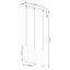 LAGOS 3L HANGING LAMP RED OCHRE 3XGU10 thumbnail 8