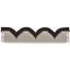 XLST2J4D Bottom/Top coverstrip 105mm long, 75mm blind + 30mm jagged foam gasket, IP20, for 425mm Sectionwidth thumbnail 1