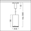 V2-P M 1500-930 SWI 3CUC CWH SP-WFL -> - LED pendant spotlight thumbnail 3