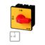 P3-100/E-RT On-Off switch, P3, 100 A, flush mounting, 3 pole, Emergency switching off function, with red thumb grip and yellow front plate thumbnail 3