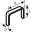 Type 53 fine wire staple, stainless Type 53; L= 10 mm thumbnail 1