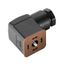 Valve plug-in connector (field assembled), Number of poles: 4, Design A (18 mm), Without circuitry, 230 V, 0.34...1.5 mm² thumbnail 1