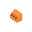 Printed circuit board terminals, 5.00 mm, Number of poles: 5, 135°, Solder pin length (l): 3.5 mm, tinned, orange, Clamping yoke connection, Clamping range, max. : 2.5 mm², Box thumbnail 3