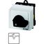T0-1-15434/IVS Changeover switches, T0, 20 A, service distribution board mounting, 1 contact unit(s), Contacts: 2, With spring-return from HAND, 45 °, momentary/main thumbnail 2