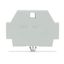 End plate with snap-in mounting foot gray thumbnail 1