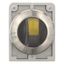 M30I-FWRLK3-Y Illuminated selector switch actuator, RMQ-Titan, with thumb-grip, maintained, 3 positions, yellow, Front ring stainless steel thumbnail 4
