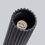 CYLINDRICAL CEILING LAMP BLACK 40 CM CARBON VERTICAL PATTERN GU10 thumbnail 6