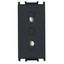 Socket without ground 1M, black thumbnail 1