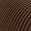 Extra Low Voltage power cable coated in silk effect fabric Brown RM13 thumbnail 2