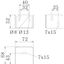 WL 607.5 LTR FS Wall bearing for luminaire support tray 60x75 thumbnail 2