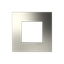 Frame 1-gang / 2-modules - Niessen logo - S - Nickel thumbnail 1