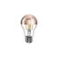 LED Copper Half Sphere Drop Light Bulb A60 7W 650Lm E27 2700K Dimmable - A22 thumbnail 1