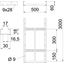 LLIS 650 3 FT Cable ladder perforated rung, welded 60x500x3000 thumbnail 2