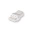 Coupler 3-p socket, str-rel, wht thumbnail 1
