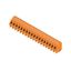 Printed circuit board terminals, 5.00 mm, Number of poles: 18, 135°, Solder pin length (l): 3.5 mm, tinned, orange, Clamping yoke connection, Clamping range, max. : 2.5 mm², Box thumbnail 4