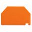 Separator plate 2 mm thick oversized orange thumbnail 1