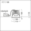 PANOS INF Q100L 15W 930 LDO VFL-BK WH - LED ceiling-recessed luminaire thumbnail 3