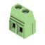 Printed circuit board terminals, 10.16 mm, Number of poles: 2, 90°, Solder pin length (l): 4.5 mm, tinned, Pale green, Clamping yoke connection, Clamping range, max. : 16 mm², Box thumbnail 1