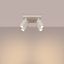 CEILING LAMP FOUR SPOTLIGHTS ON A SQUARE BEIGE ROSETTLE CARBON SERIES thumbnail 9