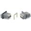 Feedthrough terminal block;lever;Plate thickness: 3 mm;gray thumbnail 1