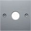 Centre plate for aerial socket 1-hole, B.7, aluminium matt thumbnail 3