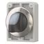 M30I-FWLK3-W Illuminated selector switch actuator, RMQ-Titan, with thumb-grip, momentary, 3 positions, White, Front ring stainless steel thumbnail 9