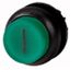 M22S-DLH-G-X1 Illuminated pushbutton actuator, RMQ-Titan, Extended, momentary, green, inscribed, Bezel: black thumbnail 1