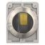 M30I-FWRLK3-Y Illuminated selector switch actuator, RMQ-Titan, with thumb-grip, maintained, 3 positions, yellow, Front ring stainless steel thumbnail 7